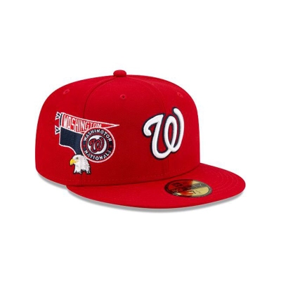 Sapca New Era Washington Nationals MLB City Patch 59FIFTY Fitted - Rosii